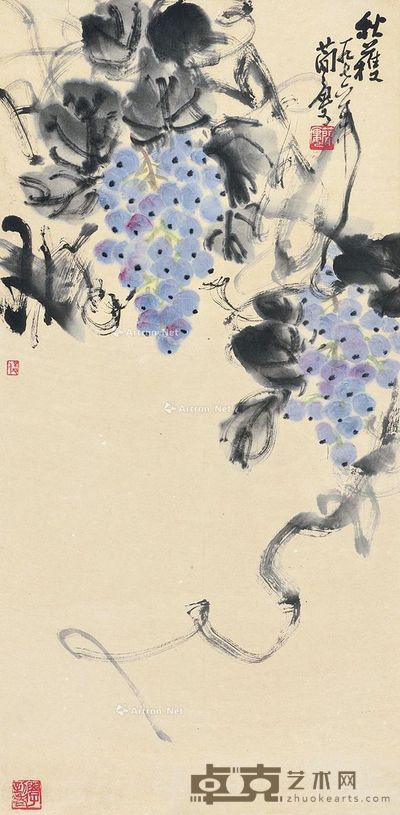 曹简楼 秋获 68×33cm