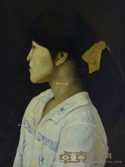 朝戈 女肖像 65.5×50cm