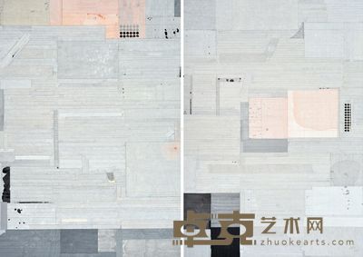 梁铨 梅林一村 200×140cm×2