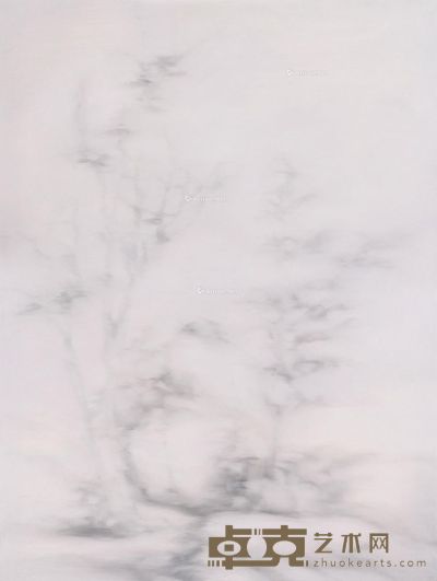 车建全 竹与石 100×80cm