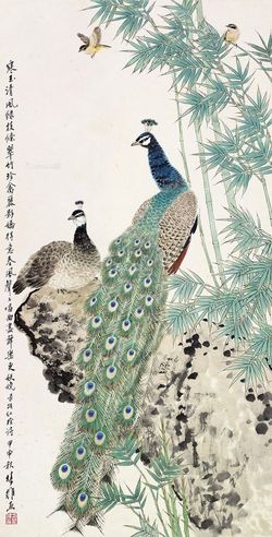 方楚雄 孔雀图