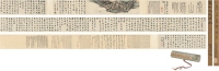 1802年作 虞山秋眺诗画卷 手卷 设色纸本