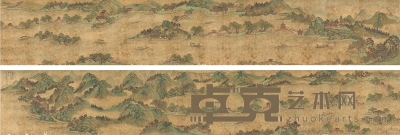 1795年作 西湖图 手卷 设色绢本 397×32cm