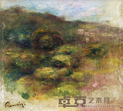 1906年作 风景 布面 油画 21×23cm