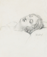 1819～1823年间作 睡女 纸本 素描