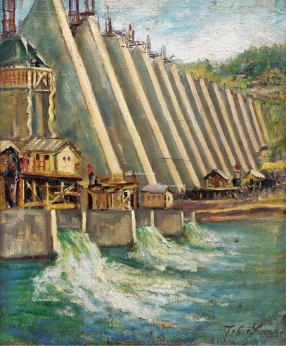 林达川     1957年作 水库