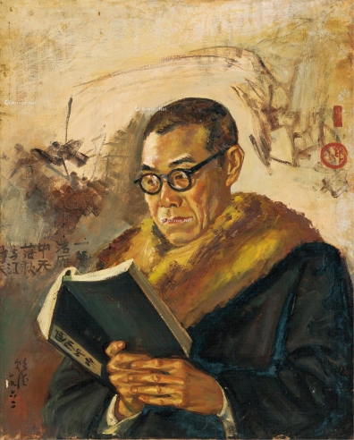 倪贻德     1962年作 潘天寿像