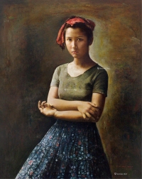 郭润文     1996年作 女孩肖像