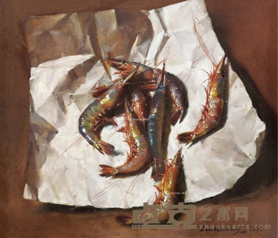 陆琦     1995年作 虾 44×51cm