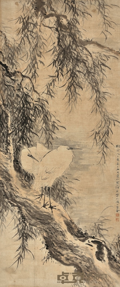 拟宋人笔意 136×57cm