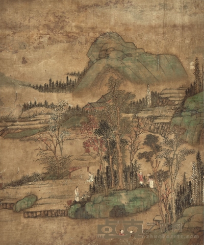 青绿山水 34×28cm