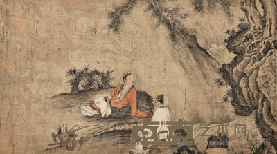 观瀑图 43×76cm