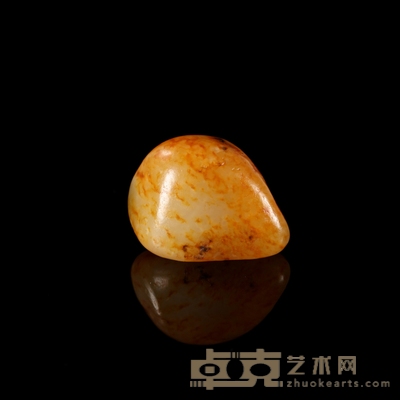 和田玉籽料原石 2.9×2.4×1.2cm