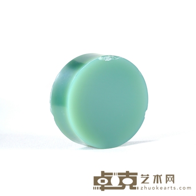 鸭蛋青镯芯 直径5.2cm  高2.0cm