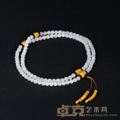 和田玉手链 直径0.7cm