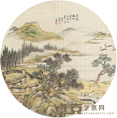 葆济     远浦归帆 直径25cm