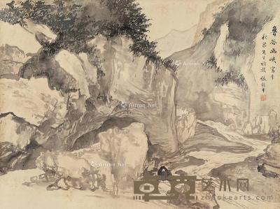 张榖年     鲁谷幽峡 55×74cm