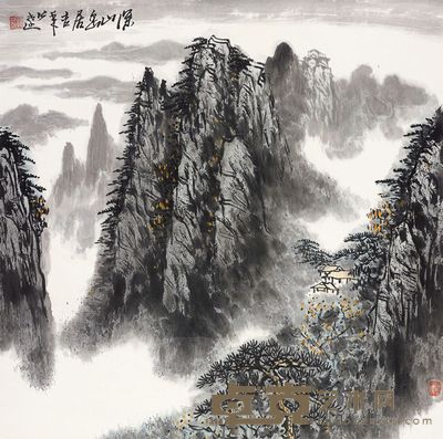 郭公达 山水 68.5×69cm