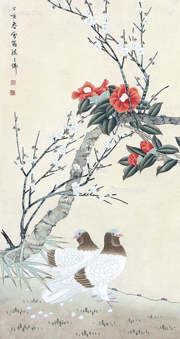 陈之佛     花鸟