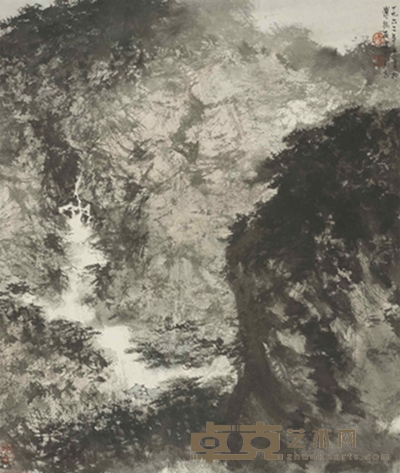 傅抱石 山水 64.5×54cm