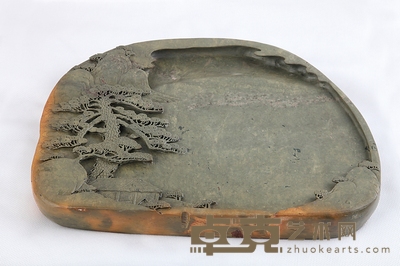 端砚 迎客松 32×26×4cm