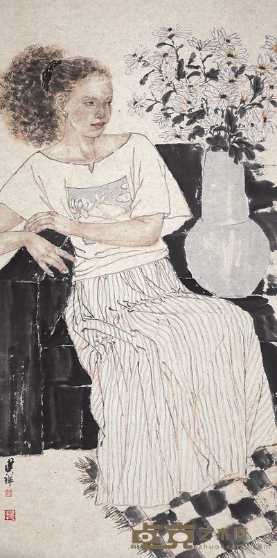 周建祥 人物 139×68cm