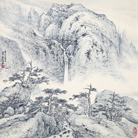 裴希明　山水