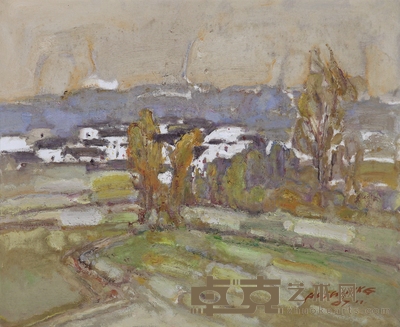 胡是平　油画 59×48cm