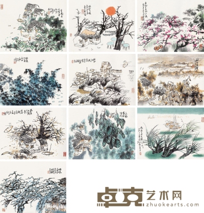 孙君良     丙戌（2006）年作 姑苏水景 26×34cm×10