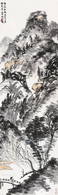 潘天寿     壬戌（1922）年作 老屋秋雨