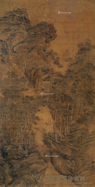 盛懋 慿栏听山 196×100cm