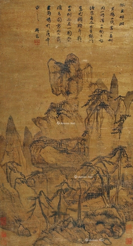 汪梅鼎     松壑图