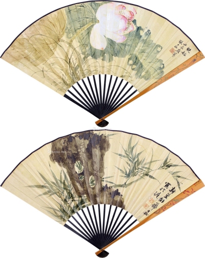 张大壮1903～1980壬辰（1952）年作晓妆竹石图