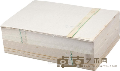 空白书写纸（白连纸2级） 33×24cm