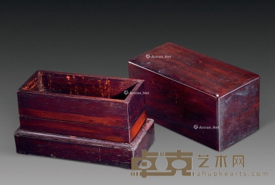 清 红木文具盒 长13cm