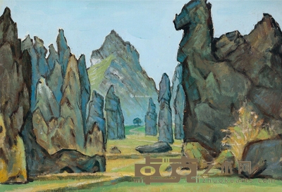 凃克 石林生南国 36×24cm