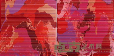 曲丰国 2011 No.3·2011 No.2 (两件) 60×60cm;60×60cm