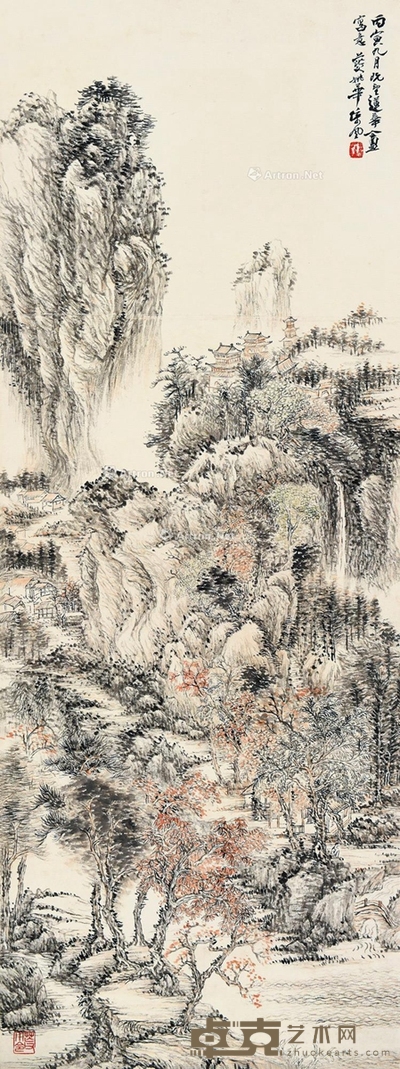 姚华 深山小径 115×43cm