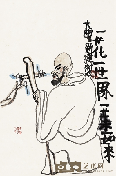 朱新建 一花一世界 66cm x 44cm