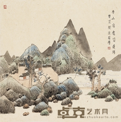 张筱膺 青山处处皆道场 70cm x 69cm