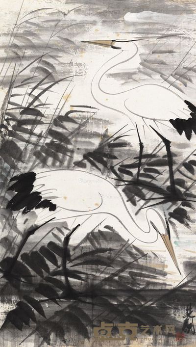 双鹭 82×46.5cm
