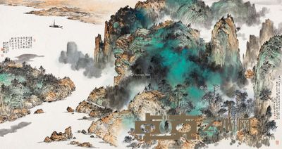 谢可雄仿大痴笔意 94×179cm