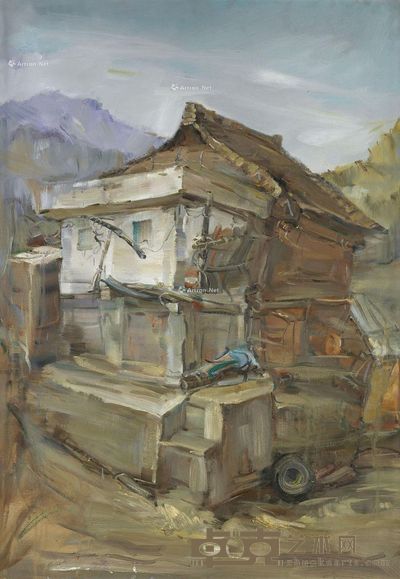 邓华高 青山寨风景 99×68.5cm
