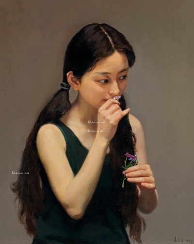 袁宗宝     2013年作 紫色的小花