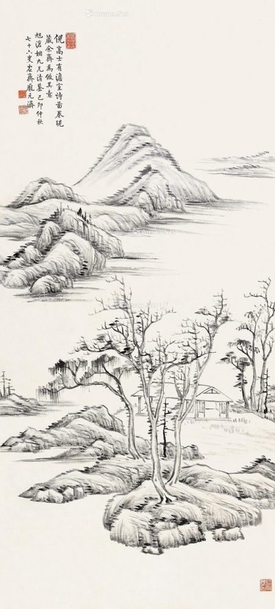 庞元济     己卯（1939）年作 澹室诗图