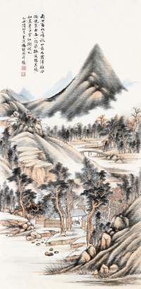 冯超然     乙丑（1925）年作 秋山图