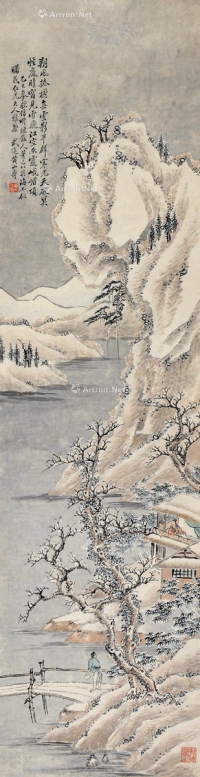 黄山寿     乙巳（1905）年作 雪山幽居