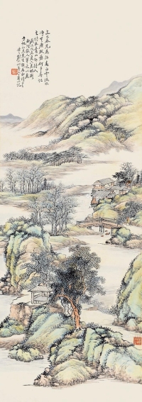 顾颐     戊辰（1928）年作 山居图