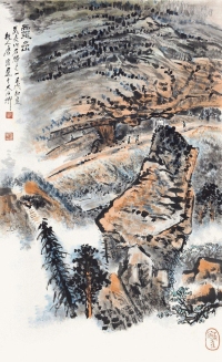 唐云     壬戌（1982）年作 灵岩