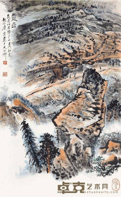 唐云     壬戌（1982）年作 灵岩 96.5×60cm